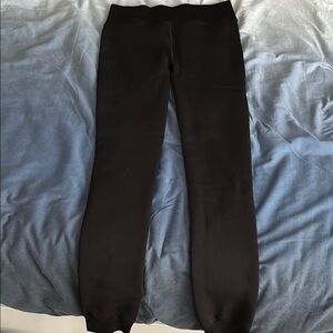 Black fleece lined leggings